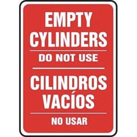 Accuform BILINGUAL SAFETY SIGN EMPTY SBMCPG526XL SBMCPG526XL